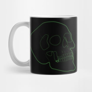 Neon Skull Green Mug